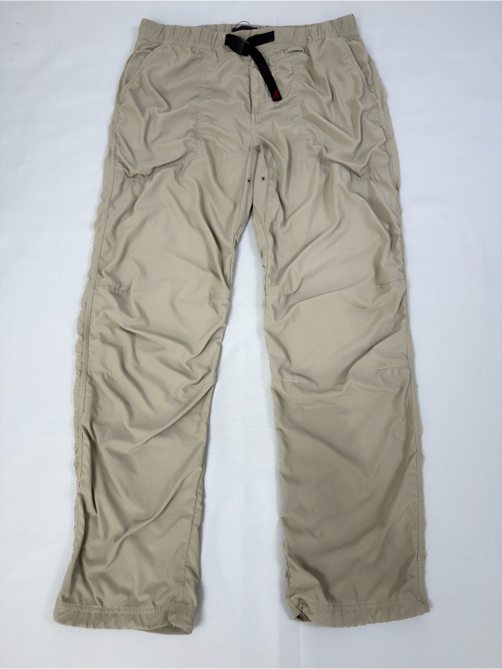 Gramicci Men’s L Lightweight Stretch Nylon Belted Pants